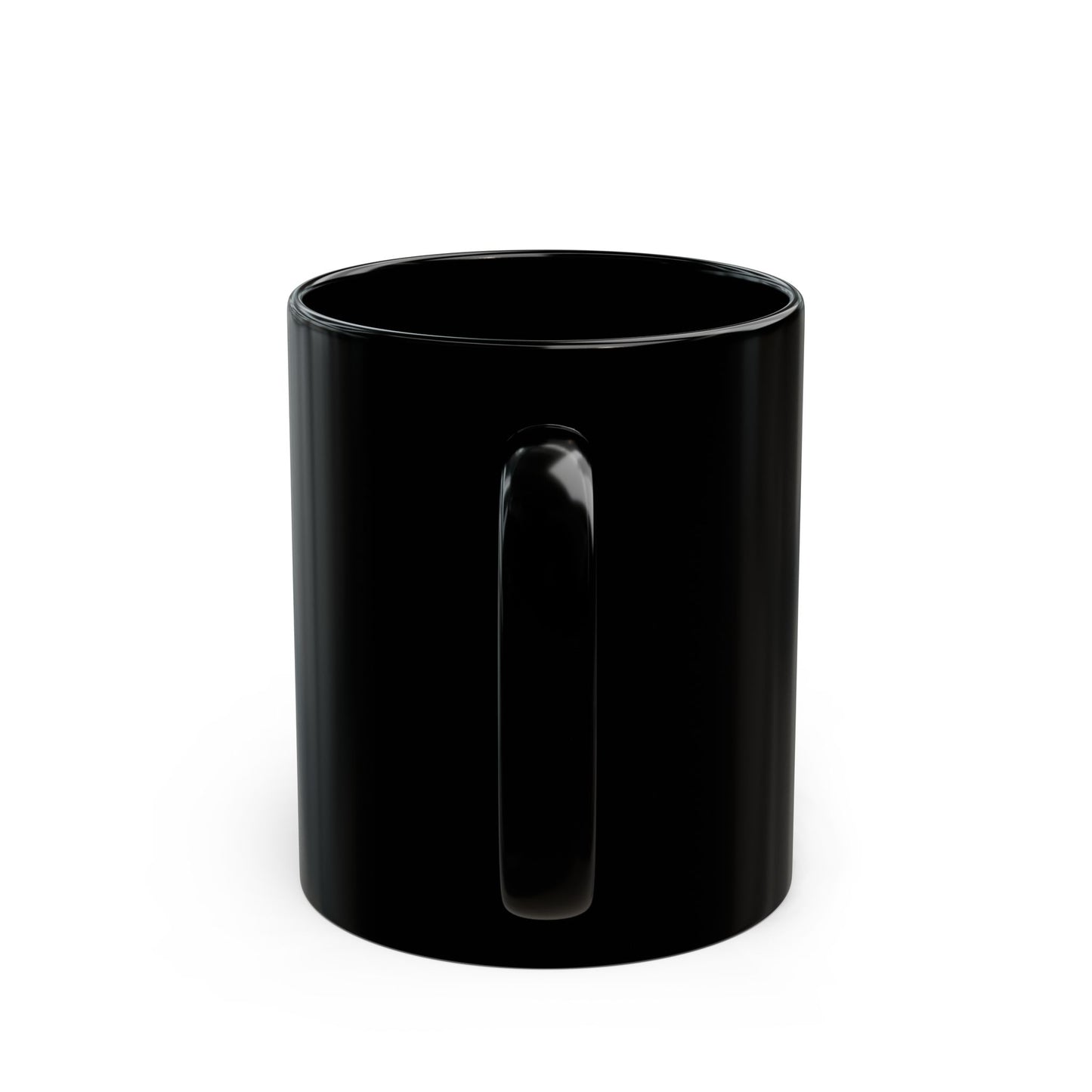 Praytience® Black Ceramic Mug — 11oz Gloss Finish