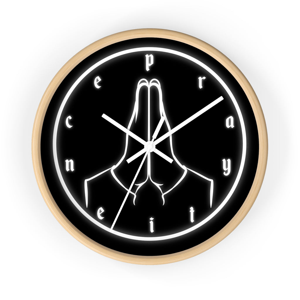 Pray Neon Wall Clock