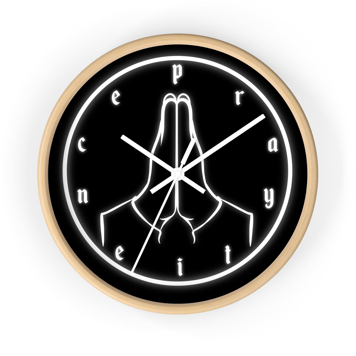 Pray Neon Wall Clock