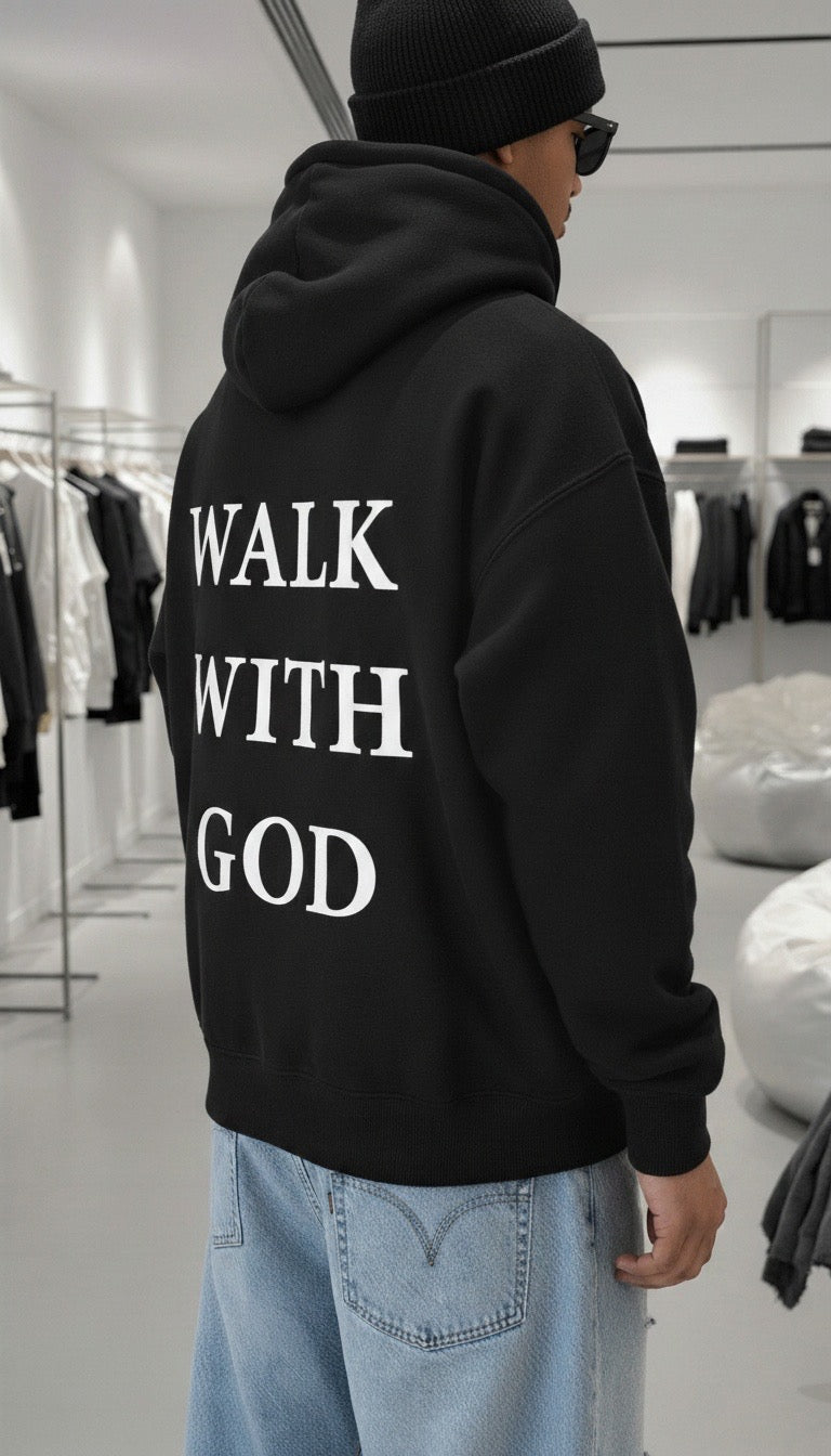 WALK WITH GOD Hoodie — Praytience® Essentials (Multiple Colors)